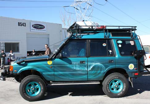 decked out Land Rover