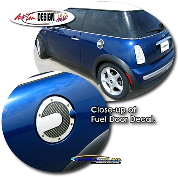 MINI Cooper Carbon Fiber Fuel Door Decal
