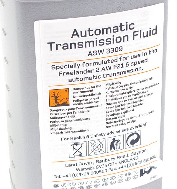 LR2 Transmission Fluid 1 Liter, ASW 3309, LR002748