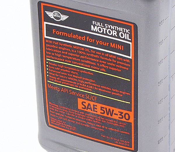 Engine Oil 5W30 Full Synthetic (Genuine Part 07510143829) Land Rover motor oils