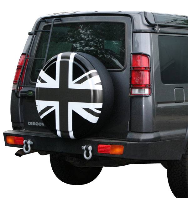 Boomerang Rigid Wheel Cover For Spare Tire (Black, White & Pewter Gray